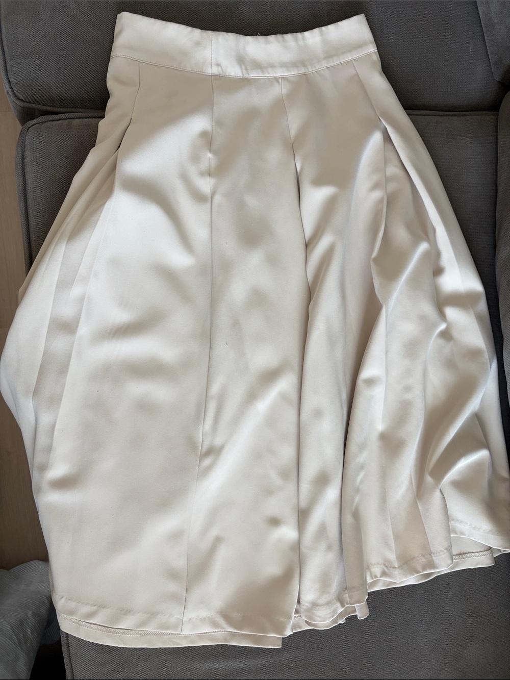 Women's Cream Circle Skirt - Timeless Flowy Style
